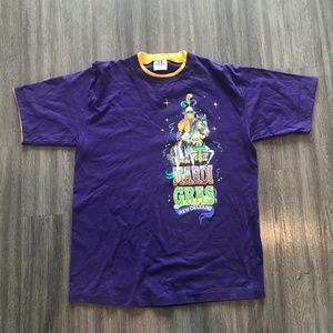 Vintage 90s Mardi Gras New Orleans Graphic T-Shirt